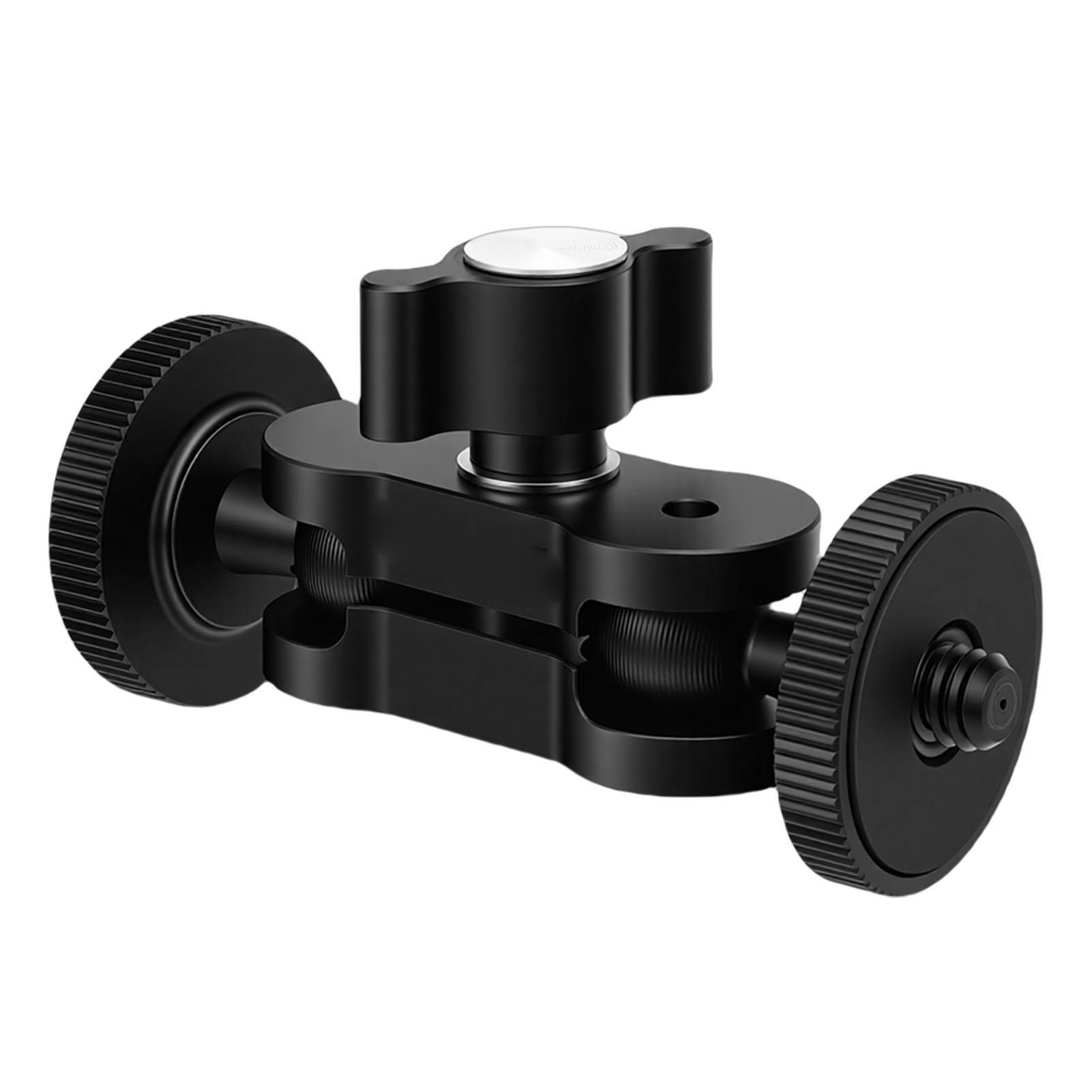 Dual Ball Head Articulating Arm Aluminum Alloy Mini Ball Head Adapter Camping Lantern Stand Bracket for Camping Crab