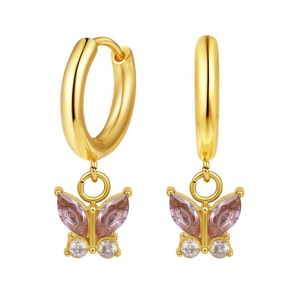 18K Gold Plated Stainless Steel Zircon Jewelry Set for Women Waterproof Cubic Zirconia Necklace Fashion Jewelry