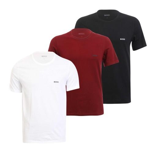 Boss Mens Logo T-Shirt (Pack of 3)