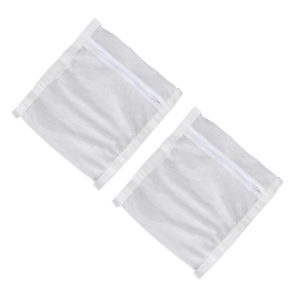 2pcs Shoe Dryer Bag Reusable Sneaker Mesh Washing Bag Shoes Laundry Dry Bag with Elastic Strap Zippe