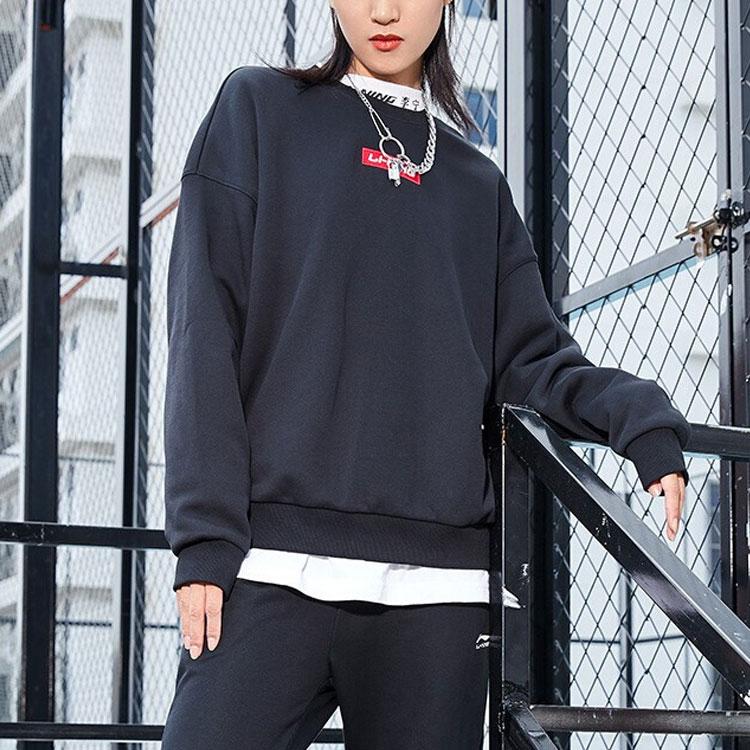 Li Ning Sweatshirt Unisex New Standard Black AWDQ652-6