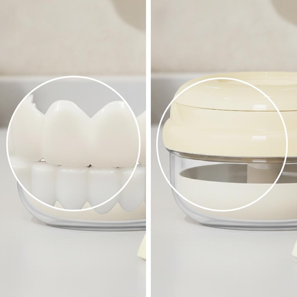Resin Veneers Comfortable Dentures Tooth Cover Removable Reusable Upper Lower Automatic Lifting