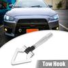 X Autohaux Car Racing Tow Hook Screw On Triangle Alloy for Mitsubishi Lancer Evolution Evo X 10 2008-2016 Tools Accessories Set