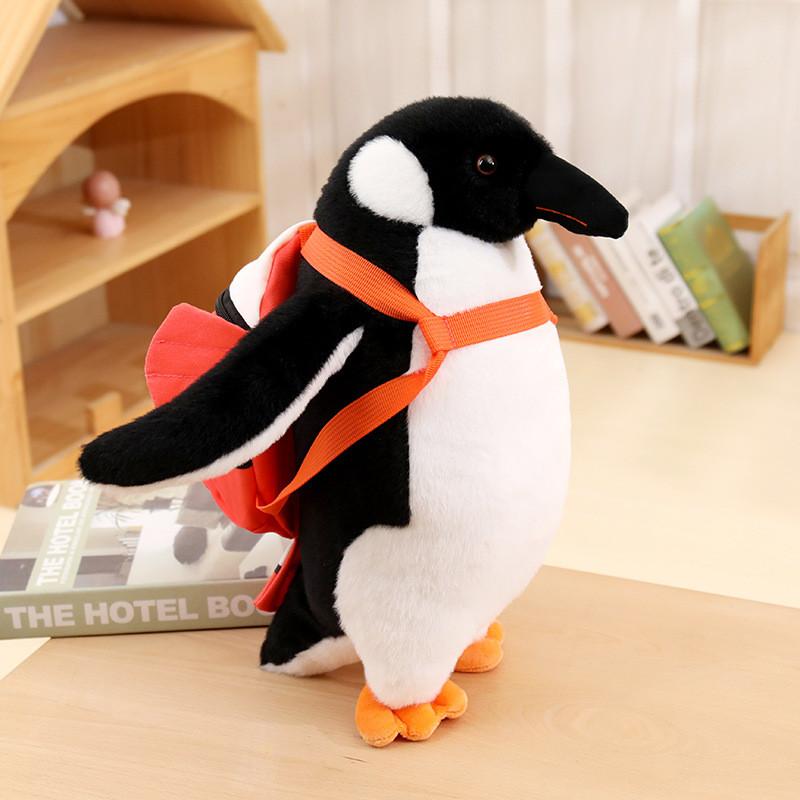 

Cuddly And Soft Penguin Plush Backpack Toy Gift For Girls Featuring Cozy Pp Filling Cotton StyleA
