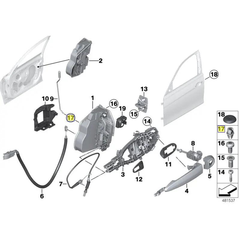 Interior Door Boot Latch Rod Lock Circlip Linkage Connector Clip For BMW 1 2 3 4 5 6 7 8 Series X1 X3 X4 X5 X6 X7 Z4 MINI F55