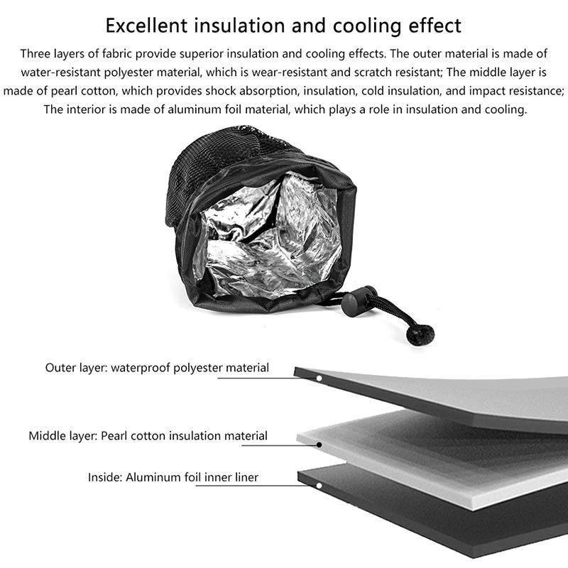 Fahrrad Flaschenhalter Radfahren Wasserflasche Träger Beutel Isolierte Wasserkocher Straße Fahrrad Lenker Tasche Zubehör