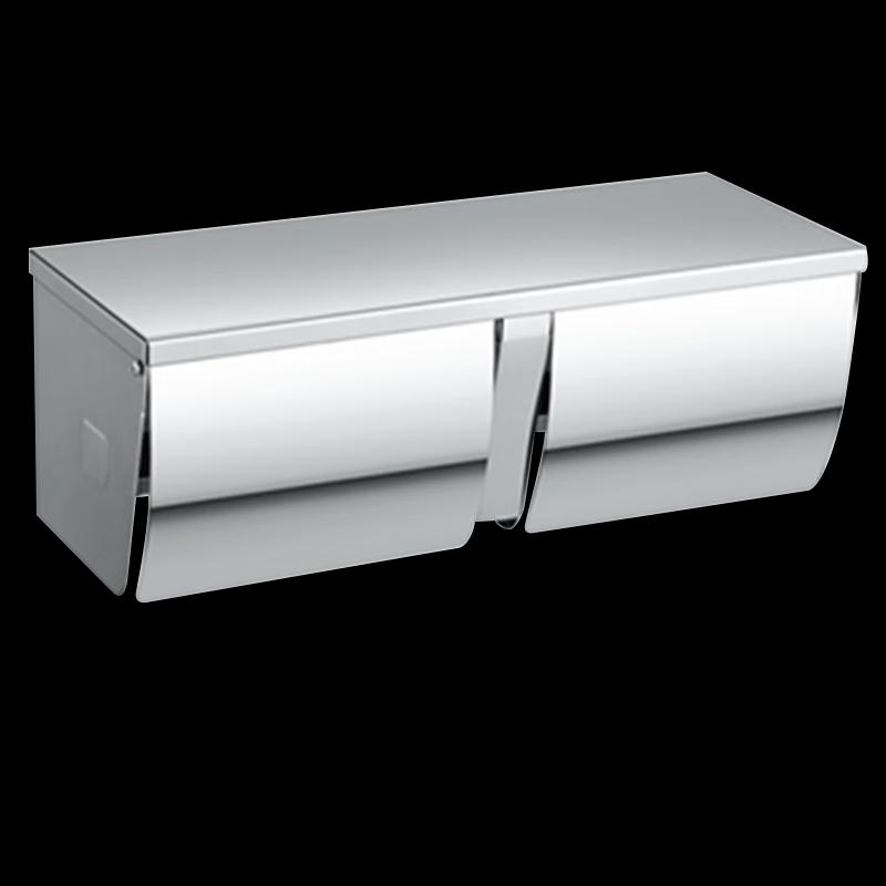 Stainless Steel Bathroom Tissue Box with Roll Holder
