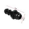 Fuel Line Hose Barb Connector Adapter: AN6/AN8 to 3/8" or 5/16" Rotary Joint with Internal Thread.
