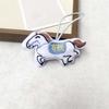 Embroidery Plush Horse Keychain Mascot Plush Horse Doll Pendant Zodiac Pony Figurine  Year of Horse