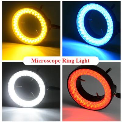 60 LED kruhové světlo Nastavitelná jasnost Osvětlovací lampa pro stereoskopický mikroskop LED světlo světelný zdroj pro mikroskopickou kameru