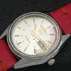 USED VINTAGE SEIKO 5 AUTO 6309A JAPAN MENS DAY/DATE SILVER WATCH 608g-a316369-9