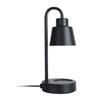 Lámpara de mesa con calentador de velas para decoración del hogar, dormitorio, color negro