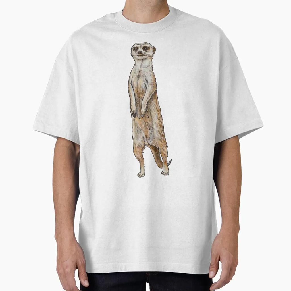 Lady Of The Meerkat Unisexor Designed And Sold By Paddymorton Vintage Homme Fashion Top For Everyday Wear Comfortable
