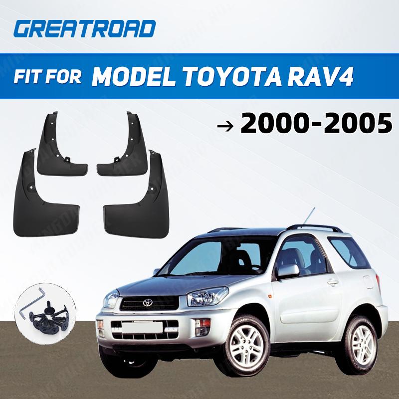 

4Pcs Mud Flaps Splash Guards For model Toyota RAV4 2000 01 02 03 04- 2005 Front and Rear Mudguards Car Styling Auto Acce 4PCS