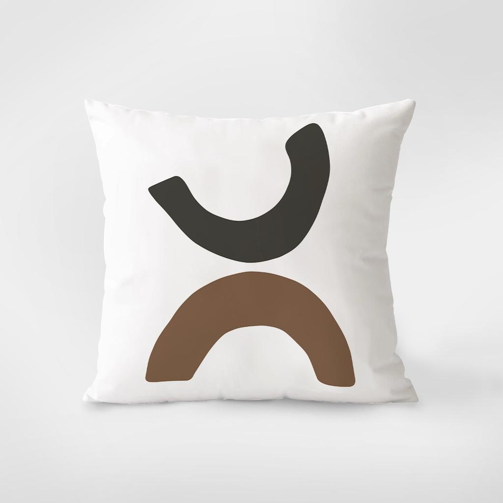 Retro Simple Pattern Decorative Pillowcase Bedroom Living Room Square Cushion Pillowcase