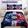 Set Biancheria da Letto 3 Pezzi Stampato Bayern Monaco Traspirante Copripiumino con Federe Biancheria da Letto Decorativa per Camera da Letto Casa