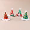 Pet Christmas Hat Xmas Tree Hat with Pompom And Bells Cats Glitter Santa Claus Hat with Adjustable Strap for Cats Dogs Holiday Parties Dress-up