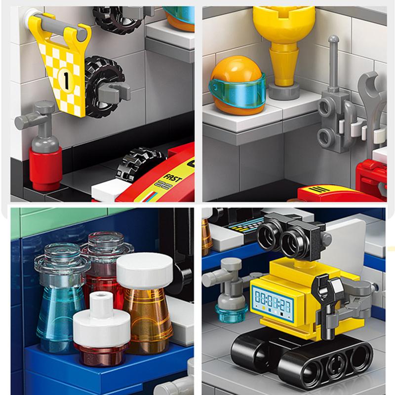 Dreams House Racer Car Doctor Painter Musician Scientist Pastry Chef Cameraman Astronaut Building Blocks Kit Brick Model Toy