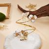 Metall Florales Offenes Manschetten Armband Goldfarbe Blume Manschette Armring Vintage Spiral Armband Schmuck