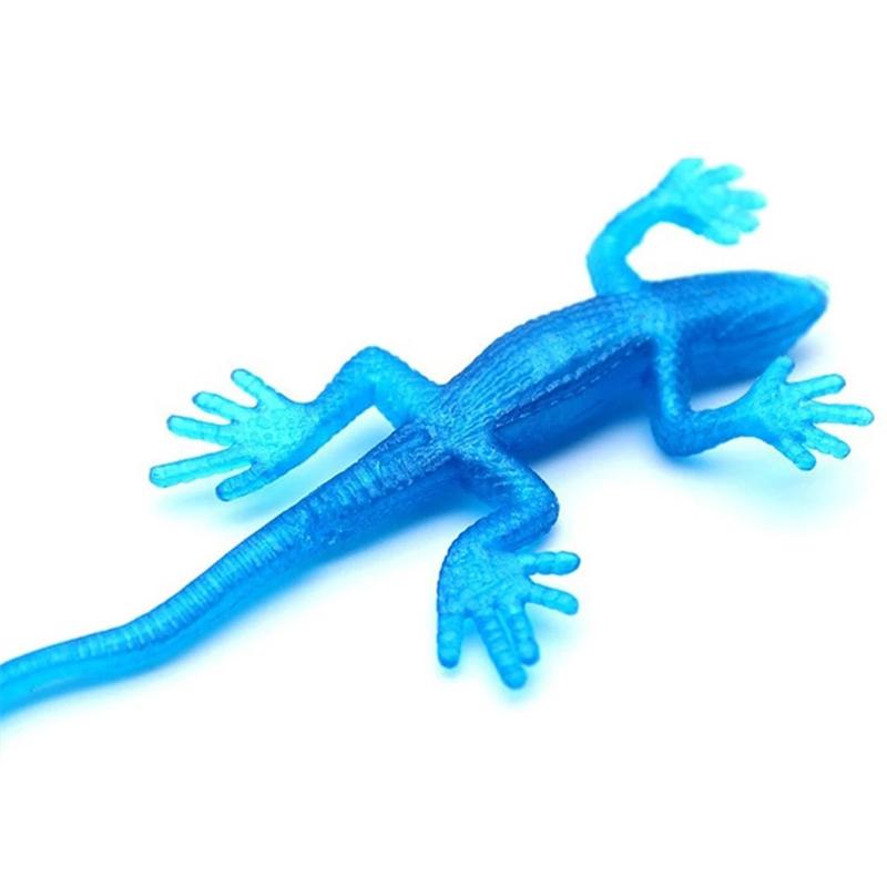 20 Stück Klebrige Eidechsen Tiere Einziehbare Viskose Gummi Eidechse Kinder Gadget