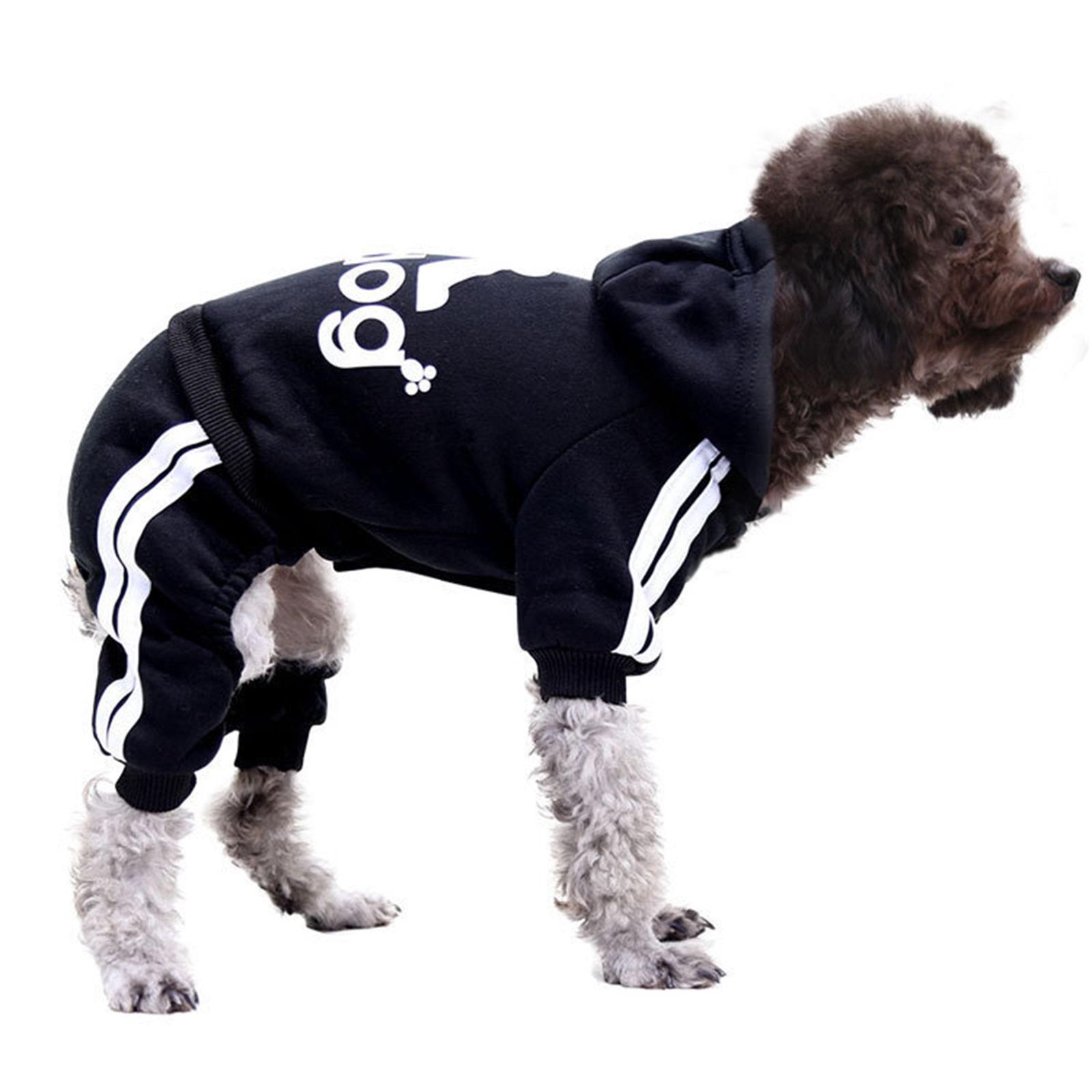 

/Winter New Button CatDog Clothes Four-Legged Sweatshirt CatClothes Dog Clothes Pet Supplies Apparel XS чорний