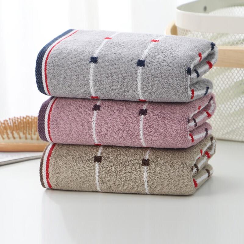 KING SHORE Pure Cotton Absorbent Towel 3-Pack