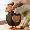 Schokoladen-Ei-Legende-Hühnchen Süßigkeiten-Spender Maschine 3D-gedruckt Niedliches Tier Süßigkeiten-Spender Schreibtisch-Dekoration für Osterkorb-Füller Party-Mitgebsel