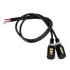 2x 12V 3LED Universal Car Motorcycle License Number Plate Screw Bolt Light Lamp White LED