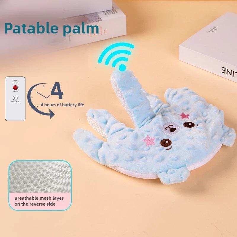 New Type Baby Soothing Palm Soft Electric Baby Sleeping Palm Cartoon with Remote Control Newborns Soothing Pillow