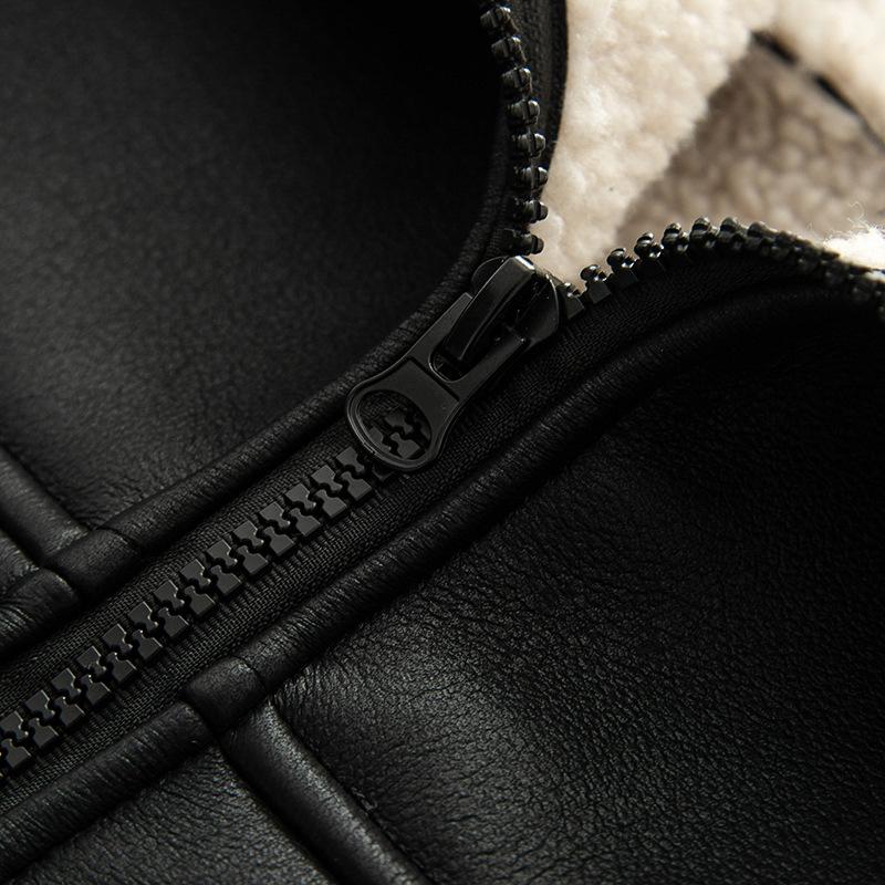 2025 Spring/Autumn Women's European & American Fashion Lamb Wool Coat - Loose One-piece Fur Design