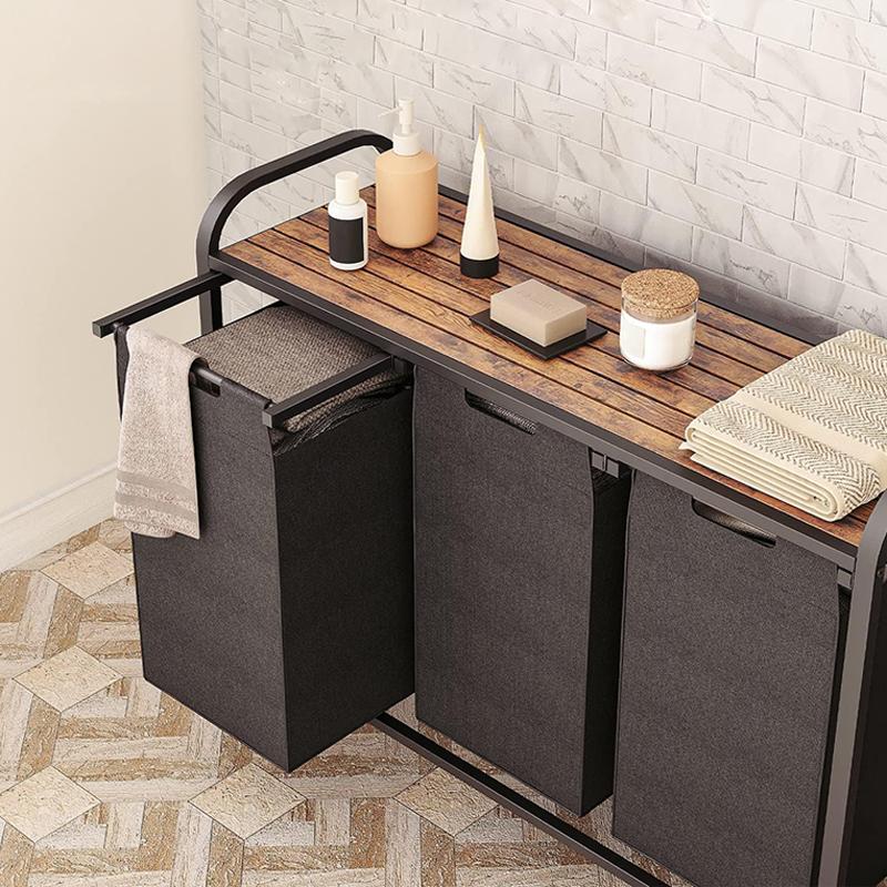 Multipurpose Laundry Basket Large Laundry Hamper Dirty Clothes Baskets with Wheels Multifunction Organizers Bathroom Storage