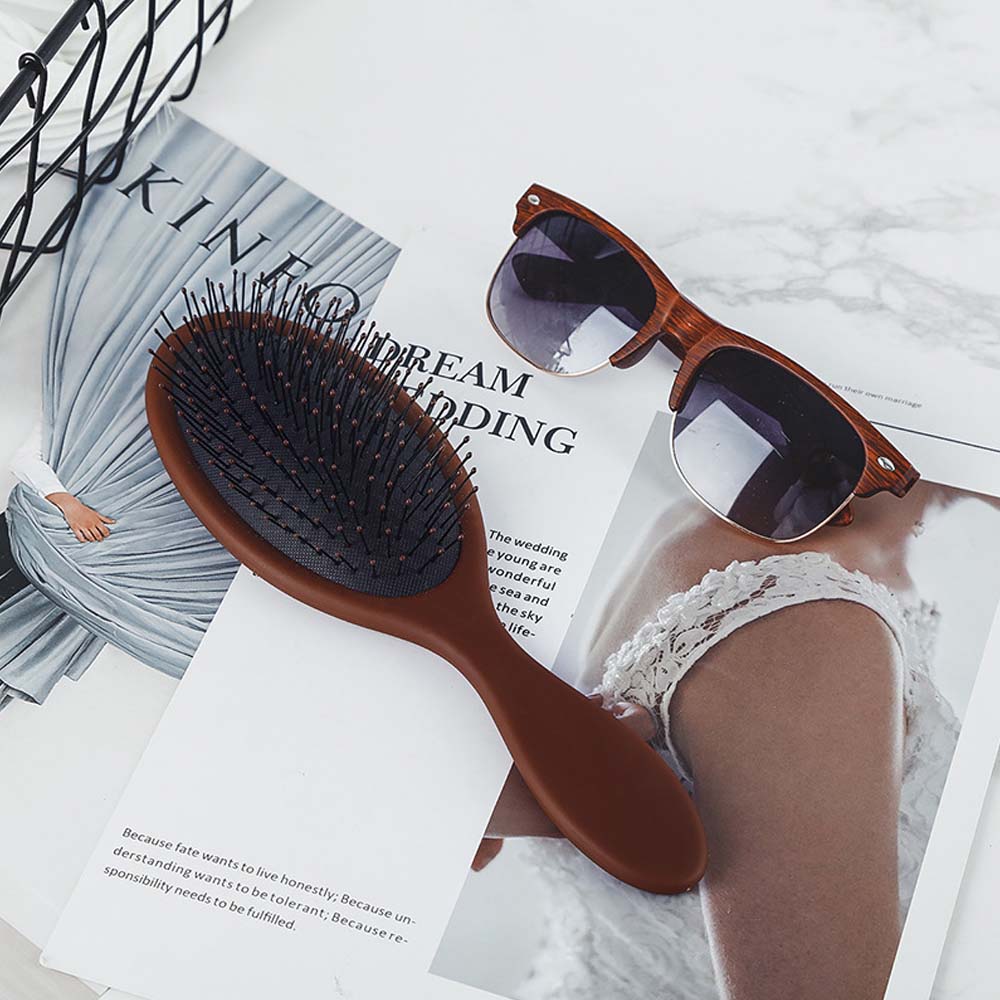 Luftkissen Massage Haarkamm Flauschiger Airbag Lockenkamm Nylon Seide Oval Damen Anti Knoten Haarkamm Haarpflegekamm