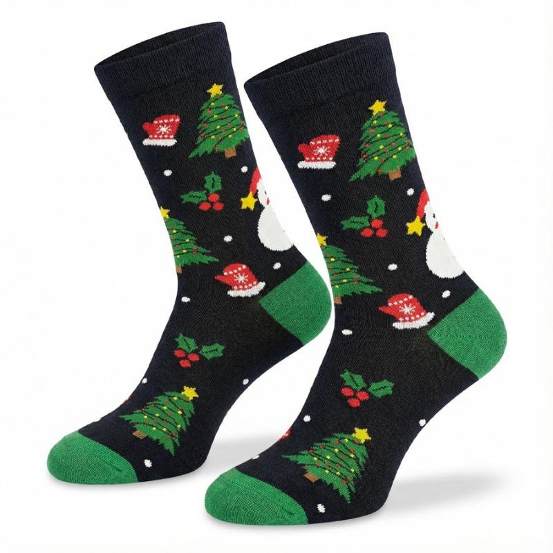 Christmas Stockings, Smoking Pipes, Santa Claus, Mid-calf Socks, Cute