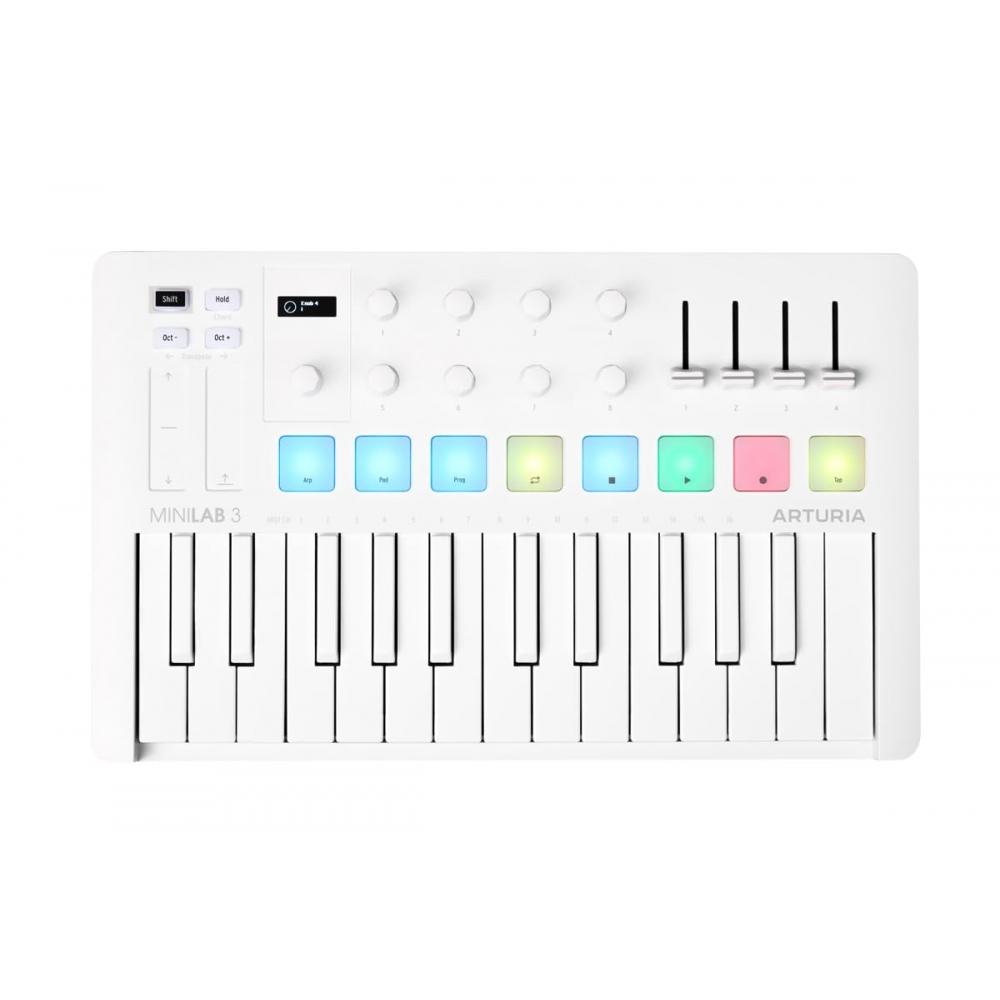 

Arturia Midi Keyboard Controller Minilab 3 Alpine White Alpine White