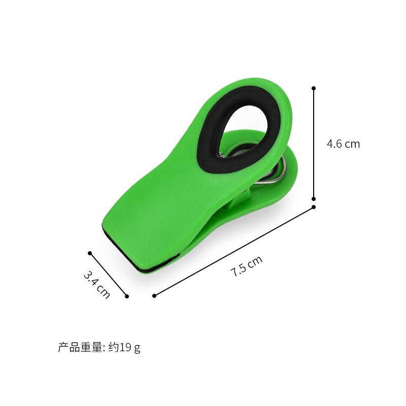 Магнитный зажим для холодильника для домашних закусок влагостойкий зажим для запечатывания простой пластиковый зажим для запечатывания пакетов пищевого качества зелёный 449₽