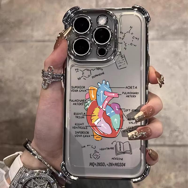 Creative Cardiovascular Model Heart Medical Phone Case for Samsung S25 S24 S23 S22 S21 S20 Note20 FE Ultra Plus 5G Cover