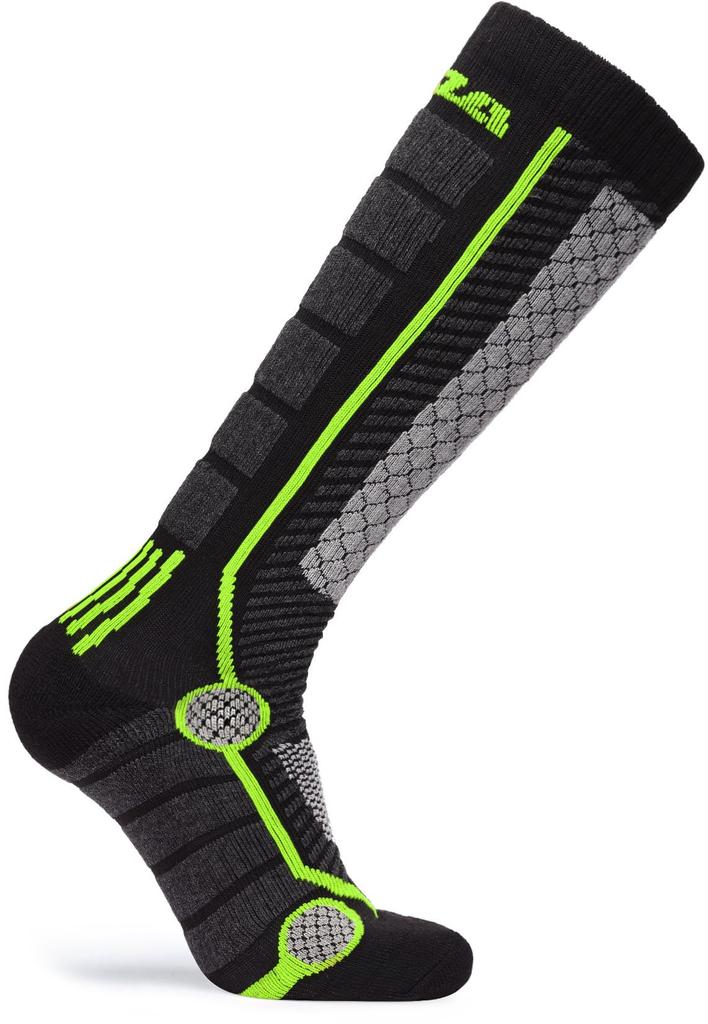 Tesla Ski- und Snowboard-Kompressionssocken Motorrad Outdoor und Socken, 2-Paar-Set, Dick, Kaltwetter, Kniehoch, Schweißableitend, Schnelltrocknend,