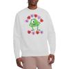 Monsters Inc Unisex Adult Googly Bear Mike Wazowski Hearts Sweatshirt