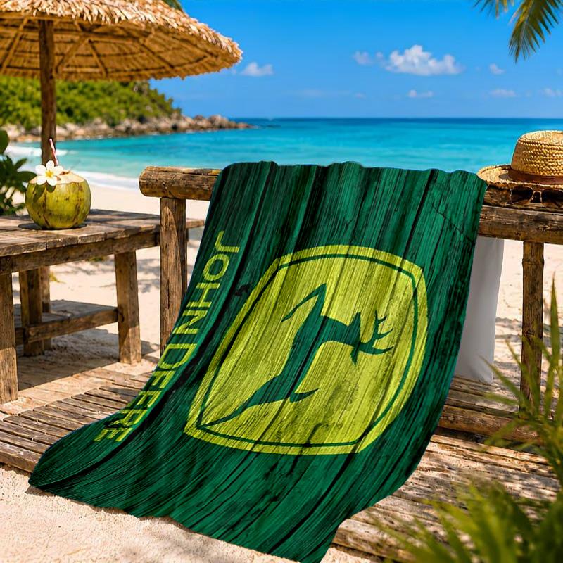 John Deere Design Beach Towel, Quick-drying, Easy to Care for, Suitable for Both Fitness and Beach Vacations,Sports Essential