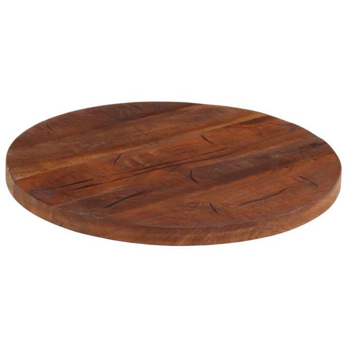 VidaXL Dessus de Table, Dessus de Table de Remplacement, Dessus de Rechange Salle à Manger, Ø 60x2,5 cm Rond Bois Massif de 370038