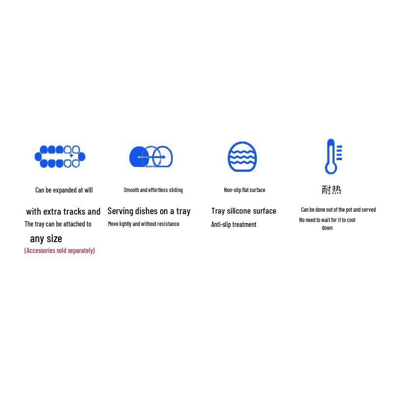 Tragbares Lazy Susan Isolierendes Drehendes Esstisch Tablett