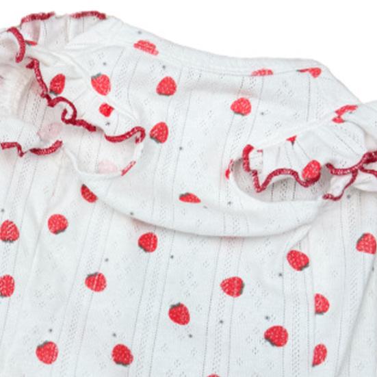 Dog Summer Cotton Shirts Heart Printed Ruffle Sleeveless Puppy Vest Soft Breathable Sweet Pet Outfit for Small Dogs Cats