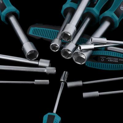 Repair Hex Nut Key Anti-slip Handle Wrench Nutdriver Socket Driver Screwdriver