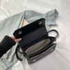 New Fashion Niche Design Silk Scarf Contrasting Color Flip Bag Portable Shoulder Messenger Women's Bag