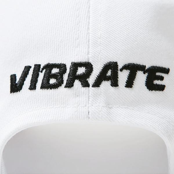 VIBRATE 3D Shaking Logo Ball Cap (White)