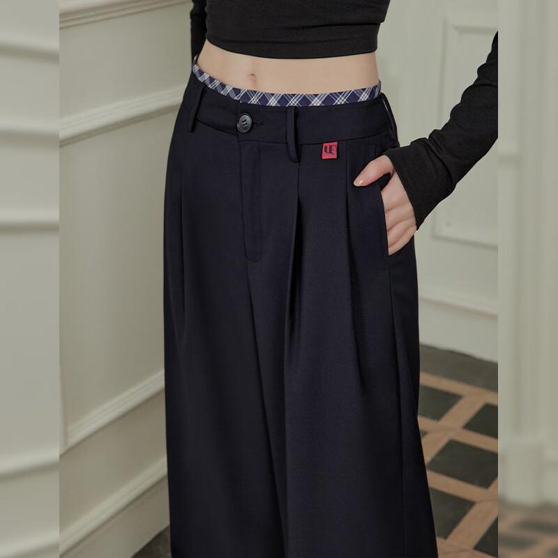 UNIFREE Women's Loose Drape Wide-Leg Trousers