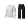 Li Ning Fitness Series Logo Round Neck Long Sleeve Knitted Sweatshirt Loose Cuff Pants Casual Sports Set Unisex Sportswear YYKU143-1+-AWDU915-2