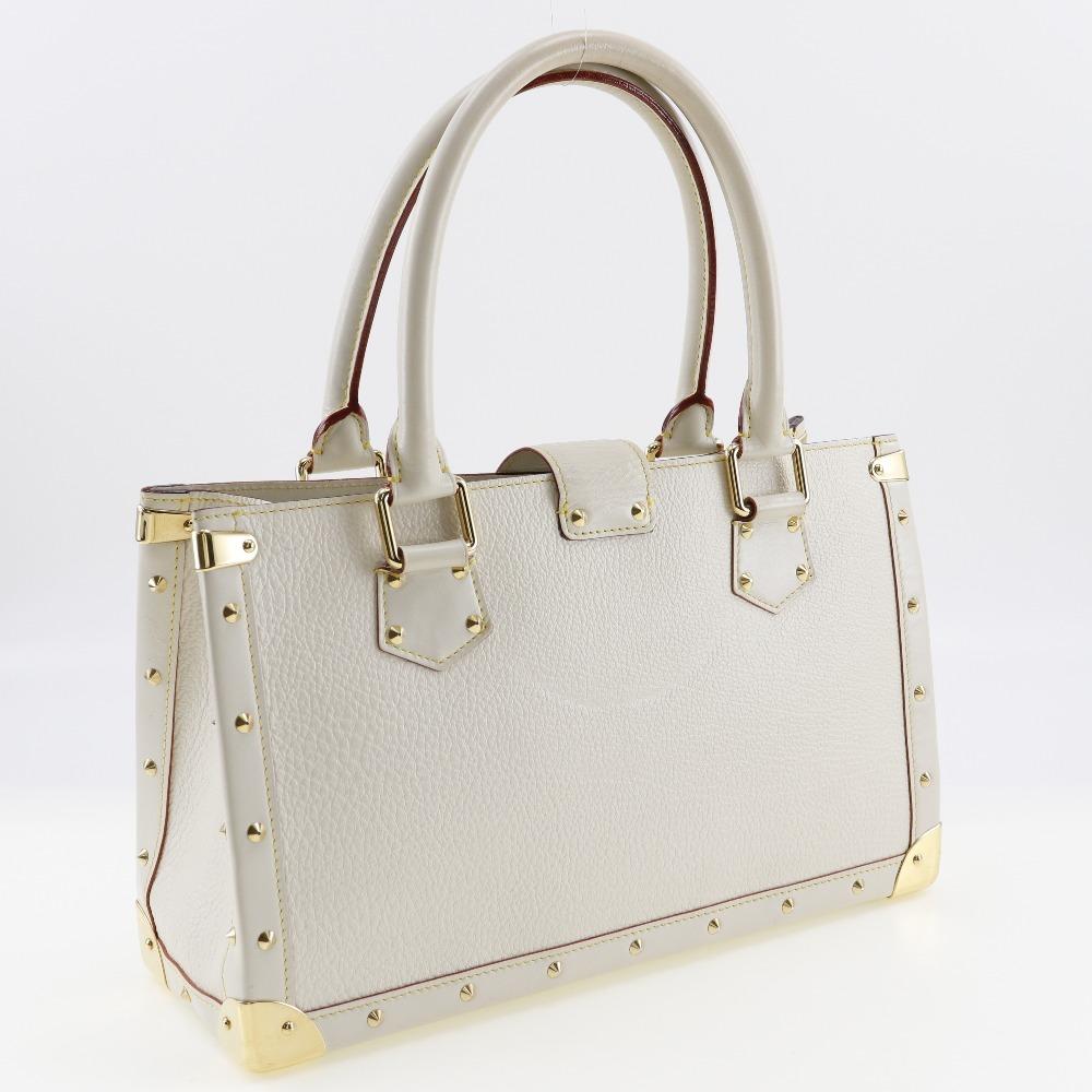 Louis Vuitton Fabreau Handbag M91815 Suhali Line Bron Goatskin Women Used