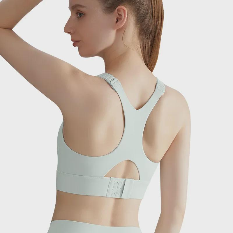 LAHN Damski Sportowy Biustonosz o Wysokim Wsparciu: Wstrząsoodporny, Usztywniany biustonosz do biegania, fitnessu i jogi