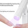 Mini UV LED Nail Lamp for Gel Nails,Handheld UV Nails Light Holders Bracket